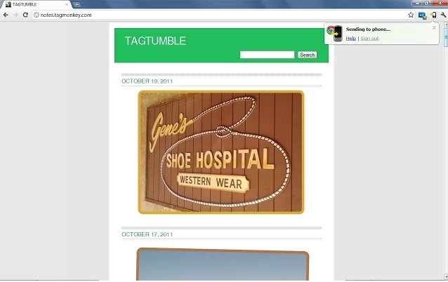Google Chrome to Phone